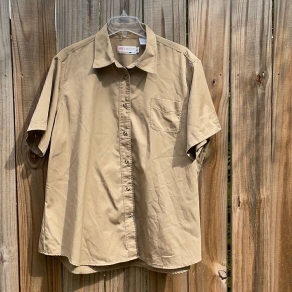 Take 50% OFF- GK Direct Khaki Men’s Shorts Sleeve Shirt, Size-4XL - Picture 1 of 5
